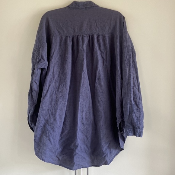 Free People Puckered Check Lover Her Madly Top - Picture 10 of 13